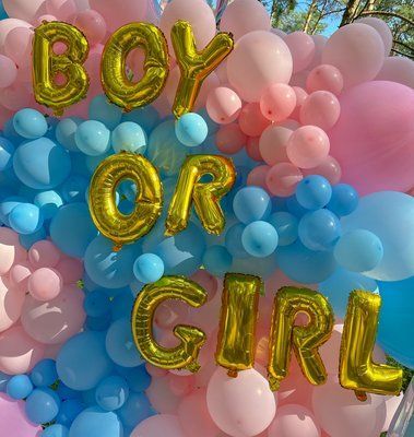 Кульки золоті Boy or Girl babyba1 фото
