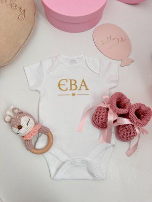 Боді з золотим ім"ям та сердечком pre70 фото