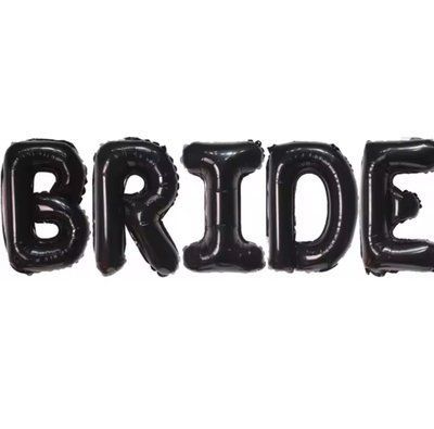 Кульки Bride 40 см чорний ball00001 фото