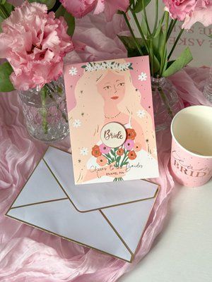 Листівка зі значком Bride miss13 фото