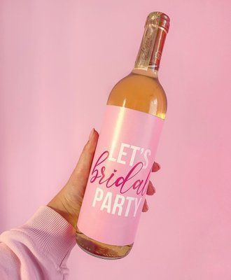 Наклейка на вино Lets Bridal party cp39 фото