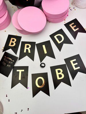 Підвіска прапорці Bride to be чона deco026 фото
