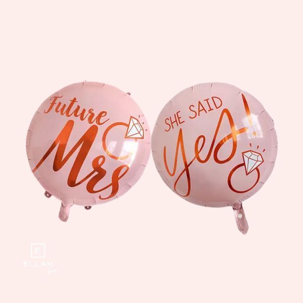 Круг двохсторонній Future Mrs / She said Yes ball59 фото