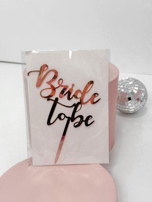Топпер Bride to be рожеве золото cp88 фото